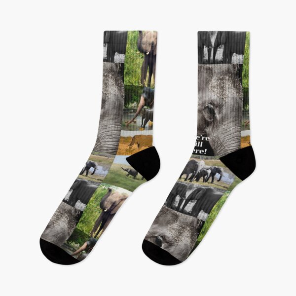 Item preview, Elephants, We're Still Here designed and sold by Art With Impact – Statement Art & Apparel for Deep Thinkers.