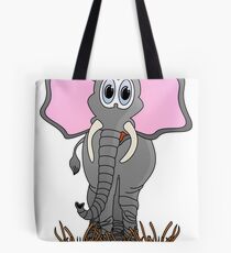 Cute Elephant Cartoon Tote Bag
