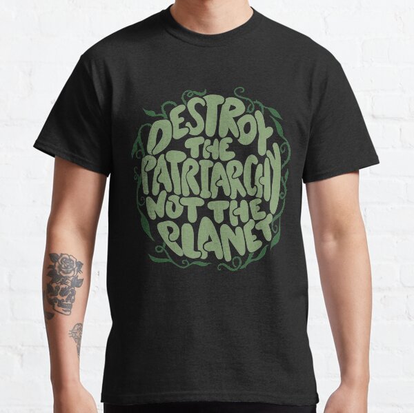 Vista previa del artículo con la obra «Destruye el patriarcado, no el planeta», diseñado y vendido por Boog Monst .