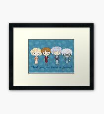 thank you for being a friend Framed Print