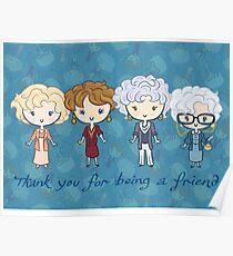 thank you for being a friend Poster