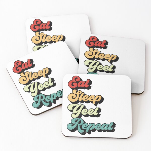 Item preview, Eat Sleep Yeet Repeat Vintage Retro Typography designed and sold by magiccato.