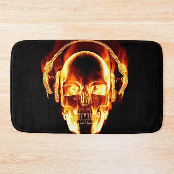 Item preview, Flaming  skull  designed and sold by Trendytstore.