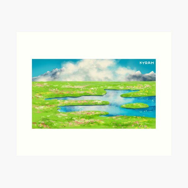 Item preview, Howl's Moving Castle Landscape designed and sold by Kyrah Sy.