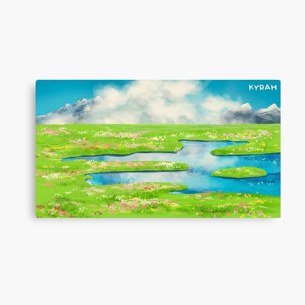 Paisaje del castillo móvil de Howl Lienzo