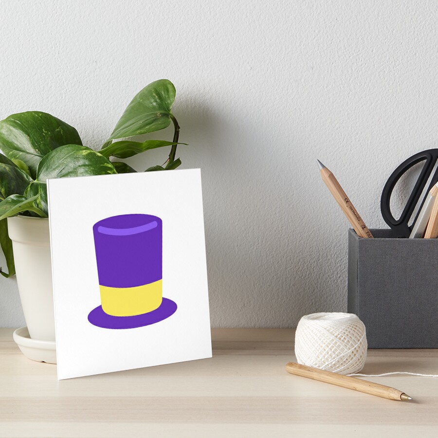 Purple and Yellow Top Hat  Poster for Sale by simplysharon