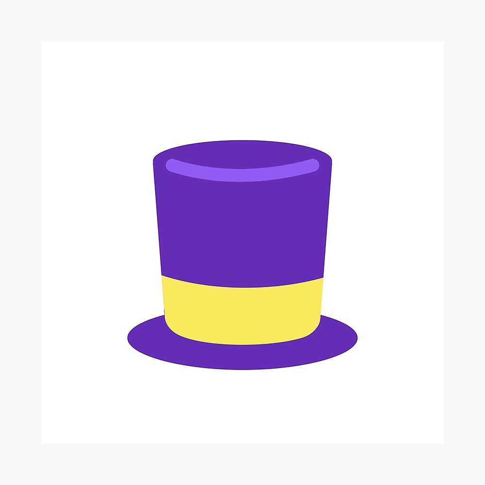 Purple and Yellow Top Hat  Poster for Sale by simplysharon