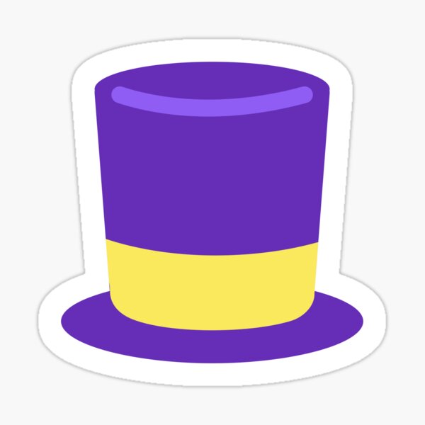 Vista previa del artículo con la obra «Sombrero de copa morado y amarillo», diseñado y vendido por simplysharon.