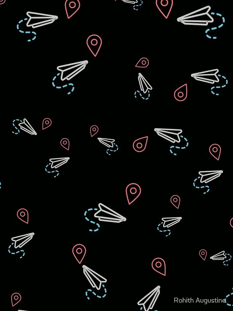 Thumbnail 4 of 4, iPhone Case, Paper Airplane Pattern designed and sold by Rohith Augustine.