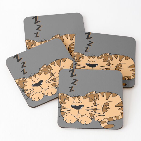 Item preview, Sleeping Cartoon Cat designed and sold by aldorjan.