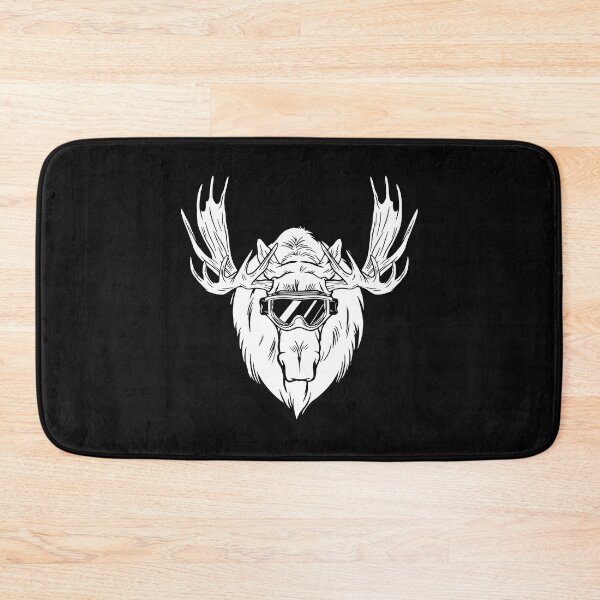 Item preview, Elk, elk head with ski goggles designed and sold by DerSenat.