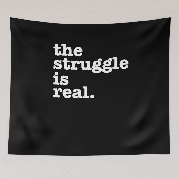 Item preview, The Struggle is Real Gym Workout Quote designed and sold by Hananiah Merch.