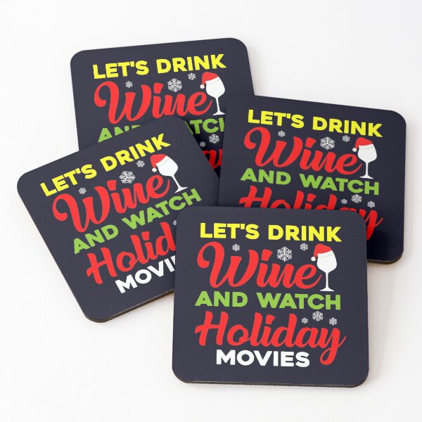 Item preview, Let's drink Wine and watch Holiday Movies designed and sold by mmos.