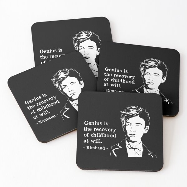 Item preview, Genius Famous Quote French Poet Arthur Rimbaud graphic designed and sold by jakehughes2015.