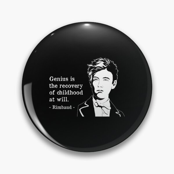 Item preview, Genius Famous Quote French Poet Arthur Rimbaud graphic designed and sold by jakehughes2015.