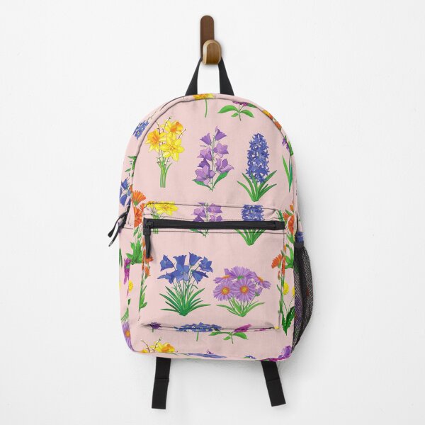 Item preview, Boho Style Colorful Botanical Wildflower Floral Flowers Graphic Pattern designed and sold by cation-studio.