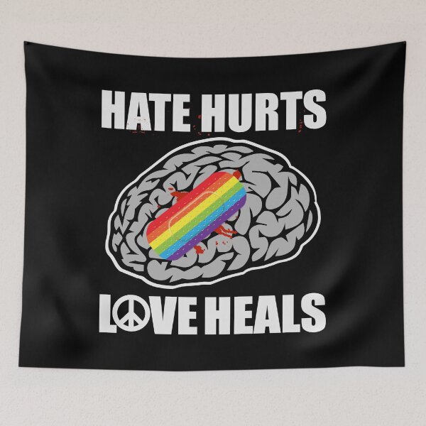 Aperçu de l'œuvre HATE HURT LOVE HEALS créée et vendue par Dwarf-Monkey.