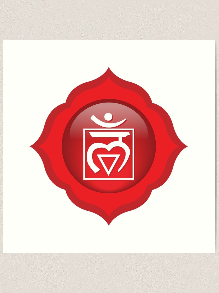 Root Chakra Symbol - 06 Art Print for Sale by chakraplaza