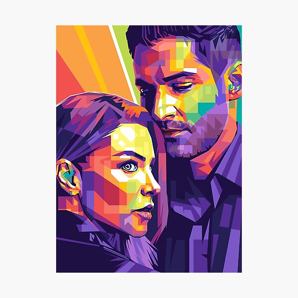 Vista previa del artículo con la obra «Lucifer y Chloe», diseñado y vendido por mztgr7.