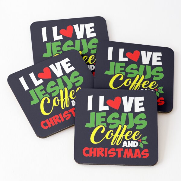 Item preview, I love Jesus Coffee Christmas Season designed and sold by mmos.
