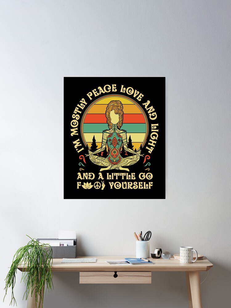 Unicorn Yoga I'm All Peace Love Light F+-Ck Yourself T Shirt Unicorn Yoga I'm All Peace Love Light F+-Ck Yourself T Shirt