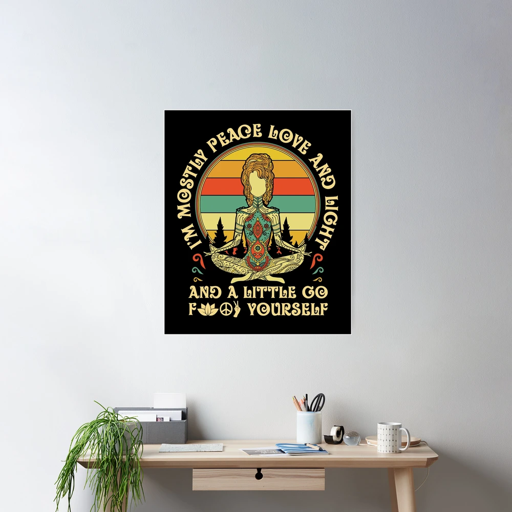 Unicorn Yoga I'm All Peace Love Light F+-Ck Yourself T Shirt Unicorn Yoga I'm All Peace Love Light F+-Ck Yourself T Shirt