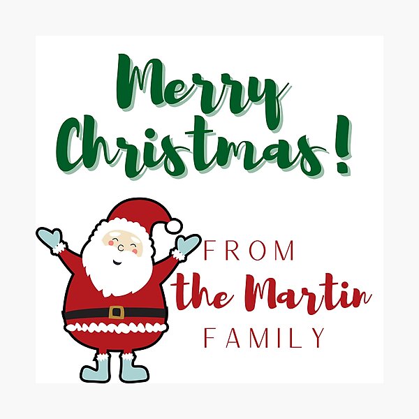 Artikelvorschau, Frohe Weihnachten von der Familie Martin entworfen und verkauft von blacklittlemoon.