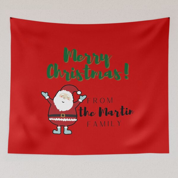 Item preview, Merry Christmas From The Martin Family designed and sold by blacklittlemoon.