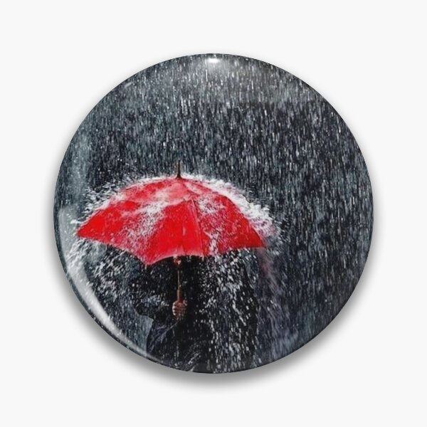 Item preview, Walking in the rain red umbrella splash designed and sold by MindChirp.