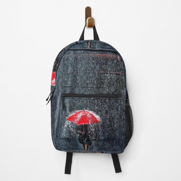 Item preview, Walking in the rain red umbrella splash designed and sold by MindChirp.