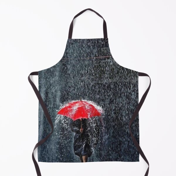 Item preview, Walking in the rain red umbrella splash designed and sold by MindChirp.