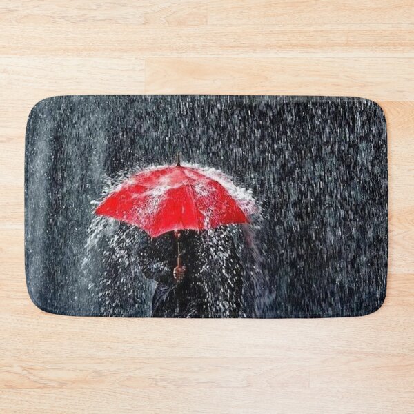 Item preview, Walking in the rain red umbrella splash designed and sold by MindChirp.
