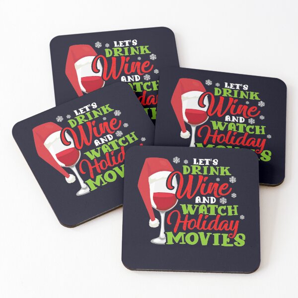 Item preview, Let's drink Wine and Watch Holiday Movies Christmas designed and sold by mmos.