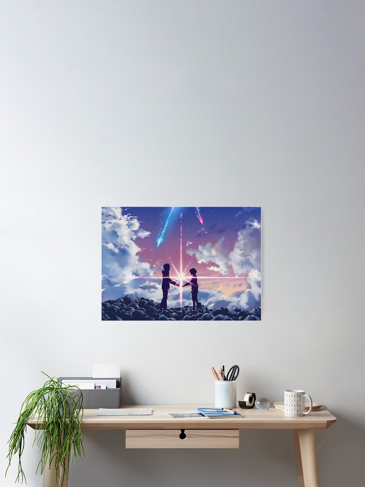 Thumbnail 1 of 3, Poster, Kimi no na wa// your name anime 1 designed and sold by yourname2016.