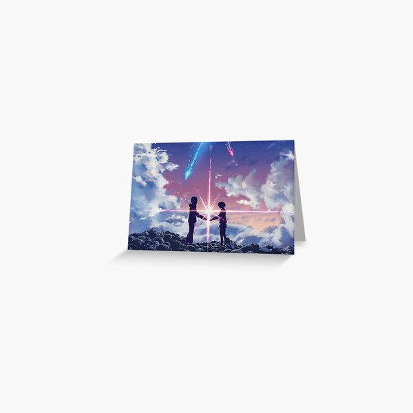 Your Name Anime Greeting Cards Blank kimi No Na Wa 