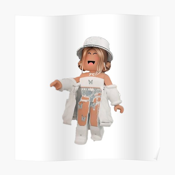 Trendy Roblox Girl Poster By Jeremysstickers Redbubble - roblox avatar pictures girl