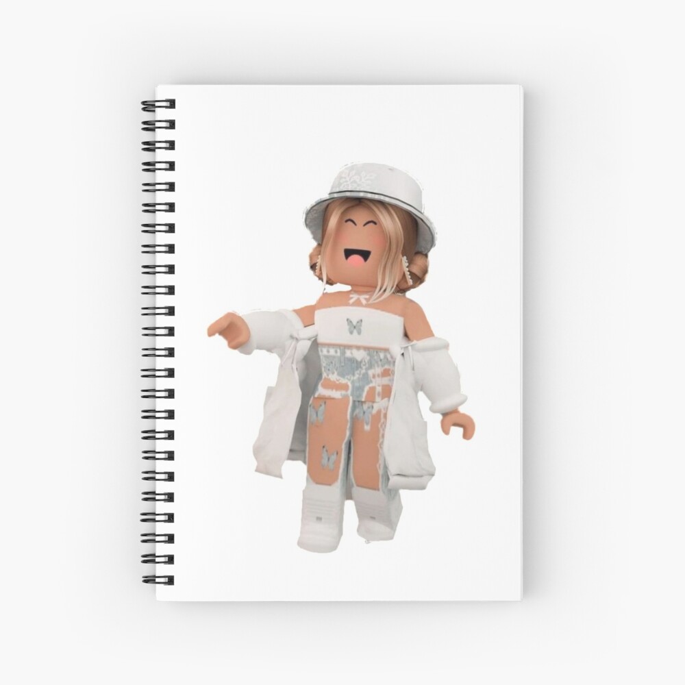 Trendy Roblox Girl Spiral Notebook By Jeremysstickers Redbubble - roblox camera hat