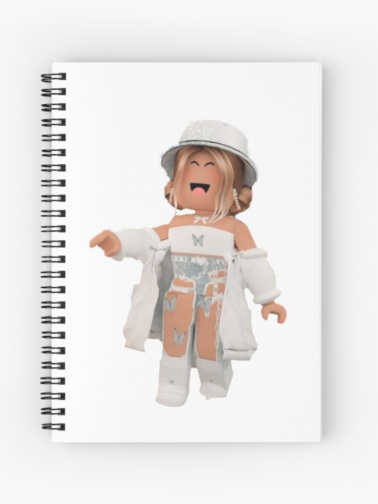 Trendy Roblox Girl Spiral Notebook By Jeremysstickers Redbubble - roblox blue girl jeans