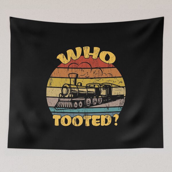 Item preview, Railroad Who Tooted Trains railway workers Gift vintage  designed and sold by skulltshirt.