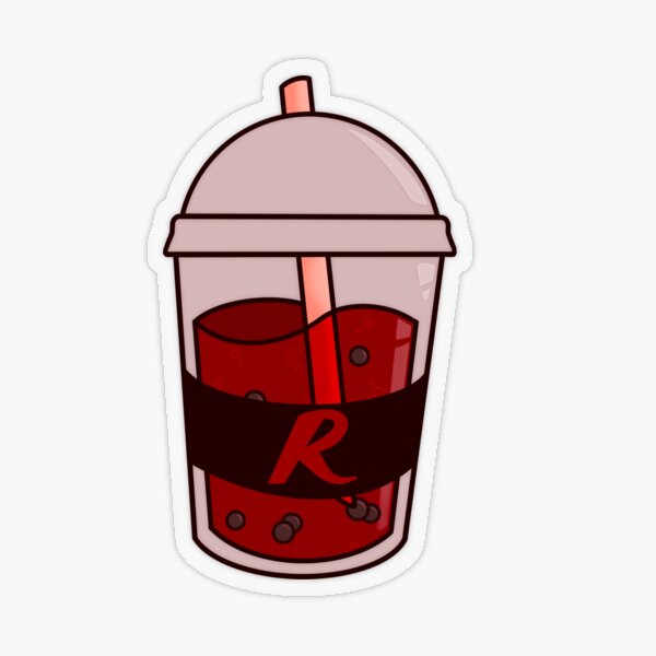 BNHA – KIRISHIMA BUBBLE TEA Transparent Sticker