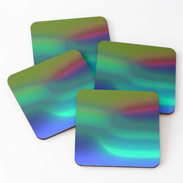 Item preview, Color gradient blue green northern lights designed and sold by amagaclothing.