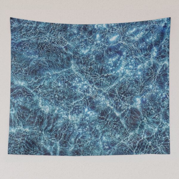 Item preview, blue ocean waves - wall art handmade - blue is life   designed and sold by doitwithlove.