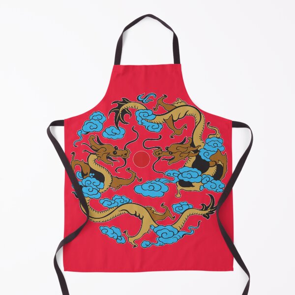 Item preview, Angry dragon in blue clouds Japanese Tattoo Art designed and sold by dreamofdenim.