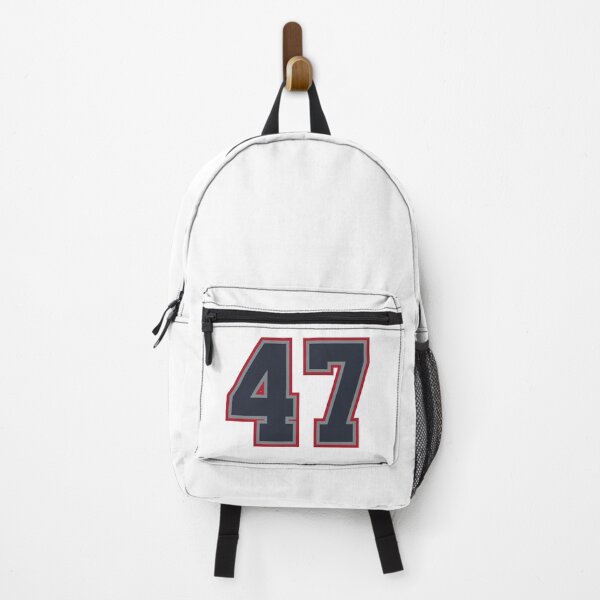 Item preview, 47 Navy Grey Red Sports Number Fourty-Seven designed and sold by HelloFromAja.