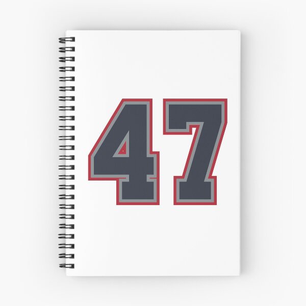 Item preview, 47 Navy Grey Red Sports Number Fourty-Seven designed and sold by HelloFromAja.
