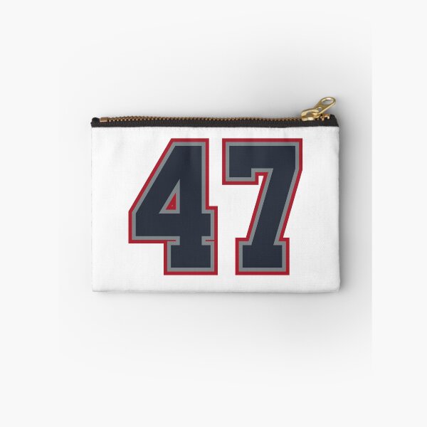 Item preview, 47 Navy Grey Red Sports Number Fourty-Seven designed and sold by HelloFromAja.