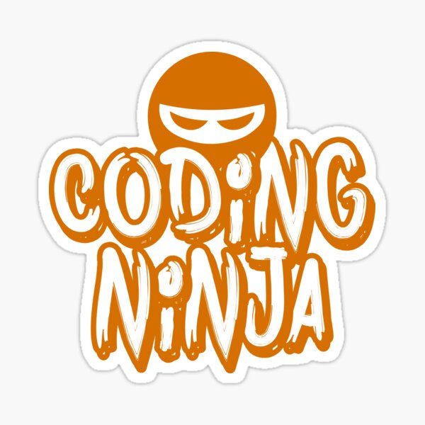 Coding Ninja Sticker For Sale By Azmndesigns Redbubble