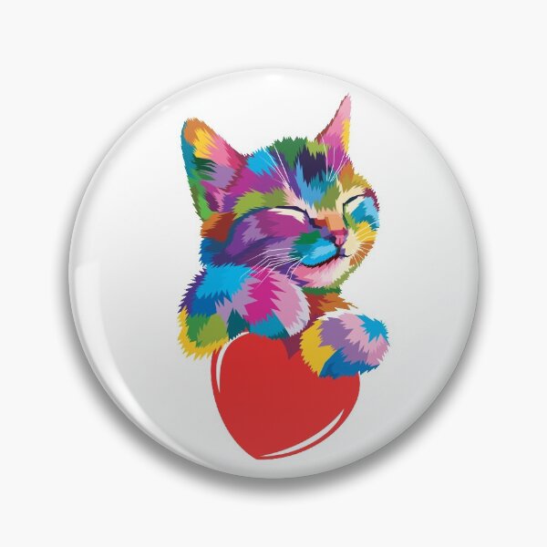 Item preview, Multicolored kitten designed and sold by Sasha-Arts.