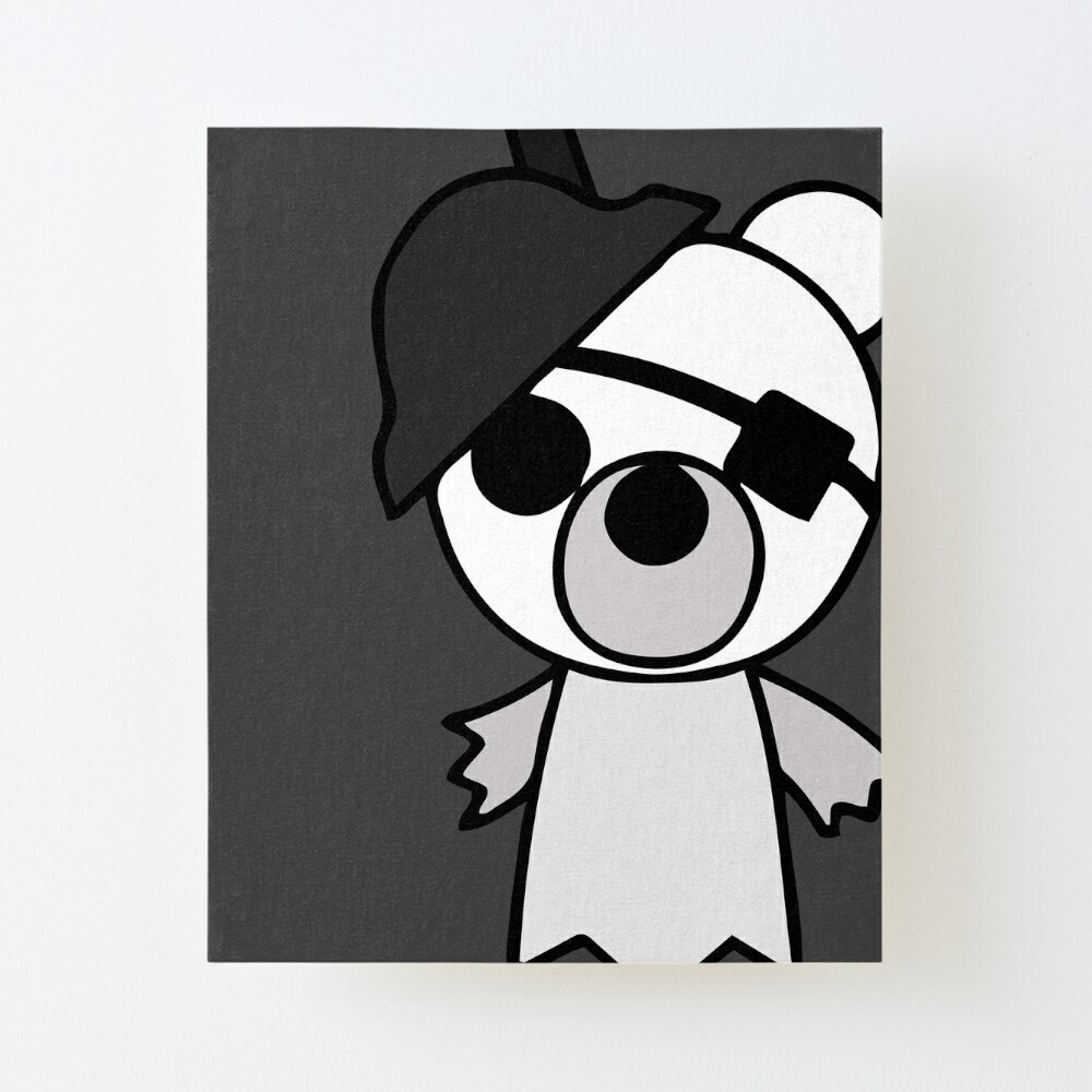 Ghosty Pig Skin Mounted Print By Stinkpad Redbubble - levitation animation pack roblox review