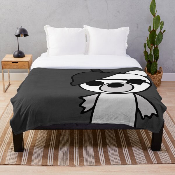 Piggy Roblox Characters Throw Blankets Redbubble - bad ending medium roblox